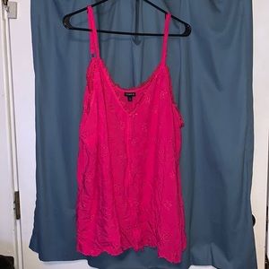 NWT Pink Eyelet Swing Tank